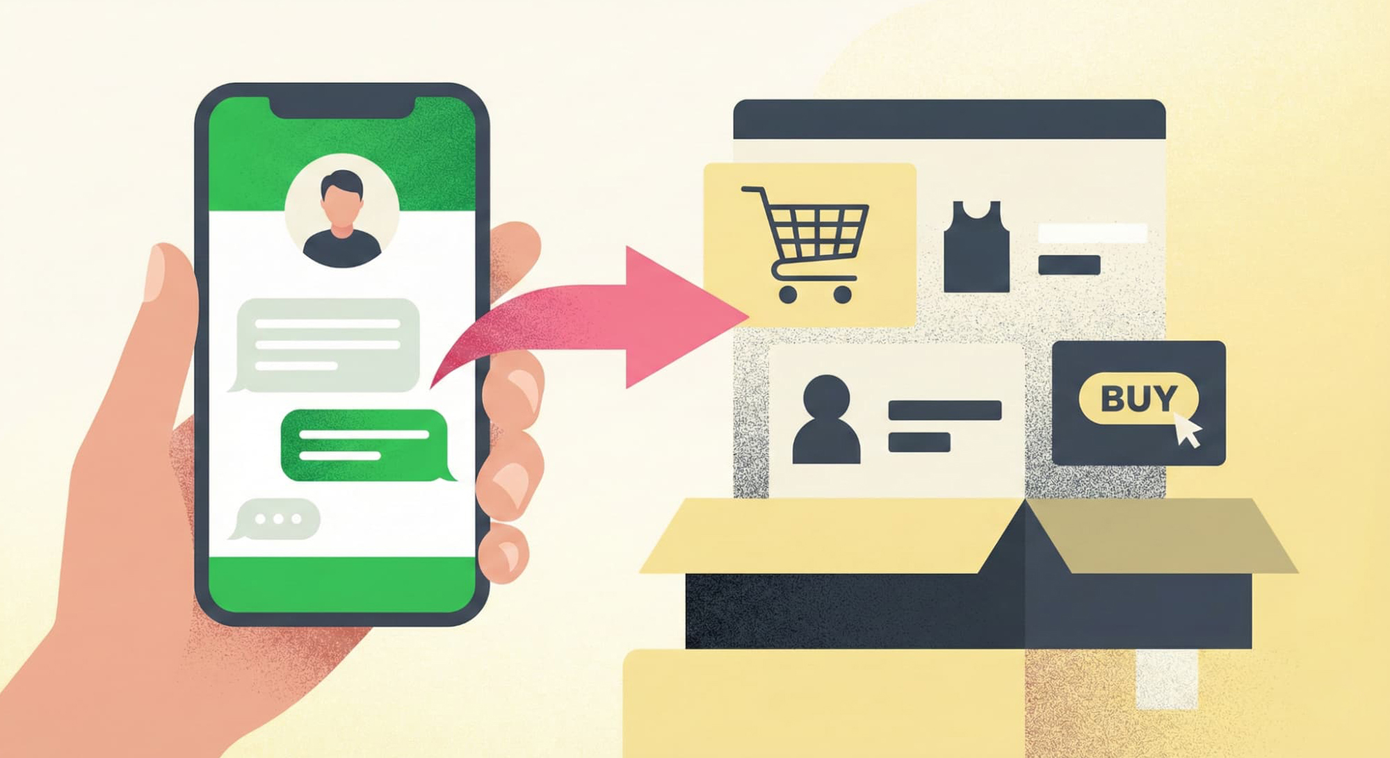 LINE公式アカウントでのチャットコミュニケーションから、ECサイトでの商品注文・配送までをシームレスに繋ぐ顧客体験のフロー